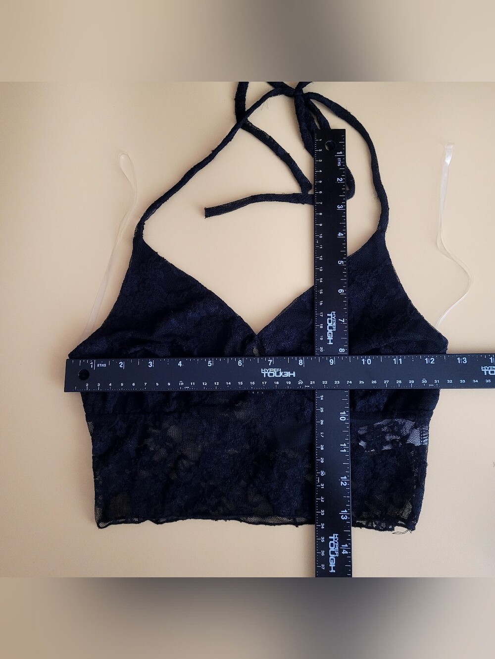 21 Saints Black Lace Halter Top 90s Inspired Y2K Inspired Fairygoth Fairygrunge - Picture 8 of 9